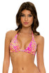 Luli Fama Wild Sweetheart TRIANGLE HALTER TOP
